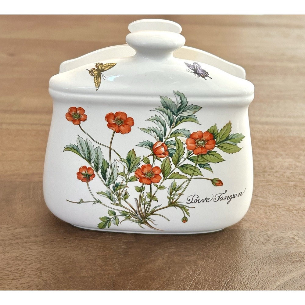 Vintage Maruni Joive Tanguin Floral Napkin Letter Mail Holder Cottage Japan